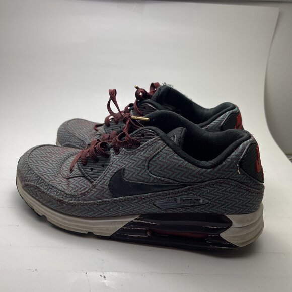 Nike Air Max Lunar90 Suit & Tie 705068-600 Mens 9 Running Sneakers Deep Burgundy - Picture 3 of 11